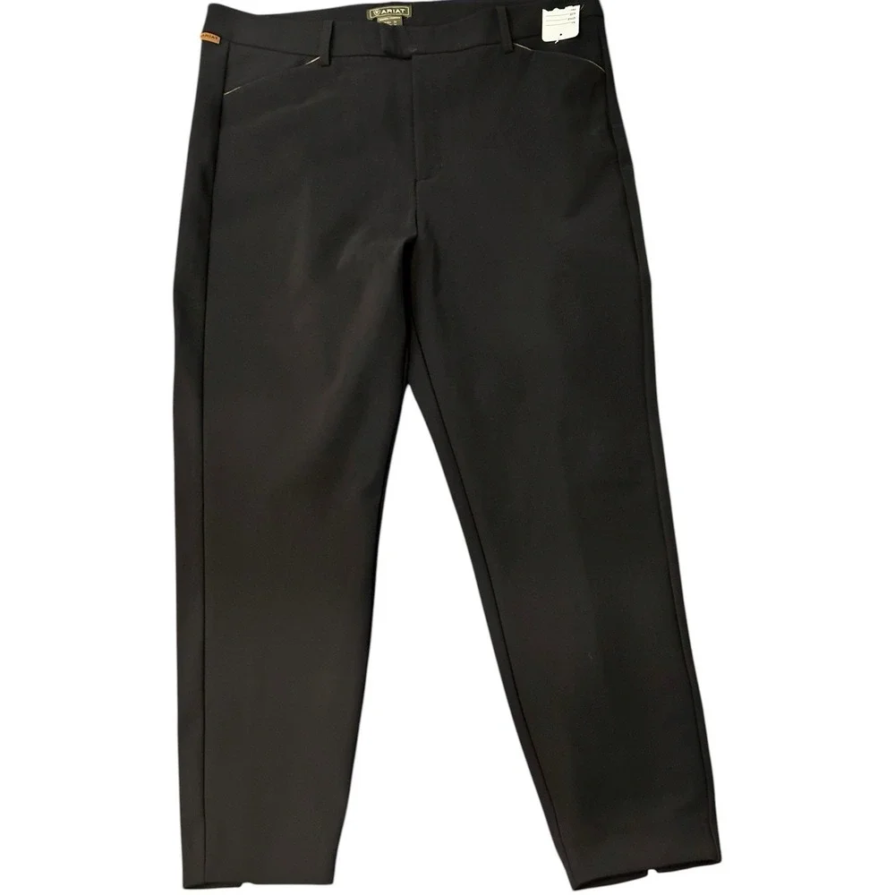 Ariat Marlow Pant Black Riding Breeches Style Size 33 Euro Seat Piping‎ NWT